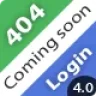 Erratum - 404 Error pages + Coming soon + Login + Signup