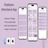 Antrittsapp - Mitarbeiterpunctmanagementschaltfläche Flutter App | Android & iOS Mobil App Vorlage