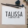 Talissa A Handmade Font